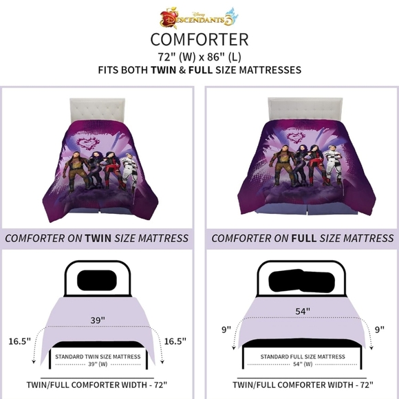 Descendants 3 Blanket (Add Sheets and pay $35 for both) - Picture 6 of 6